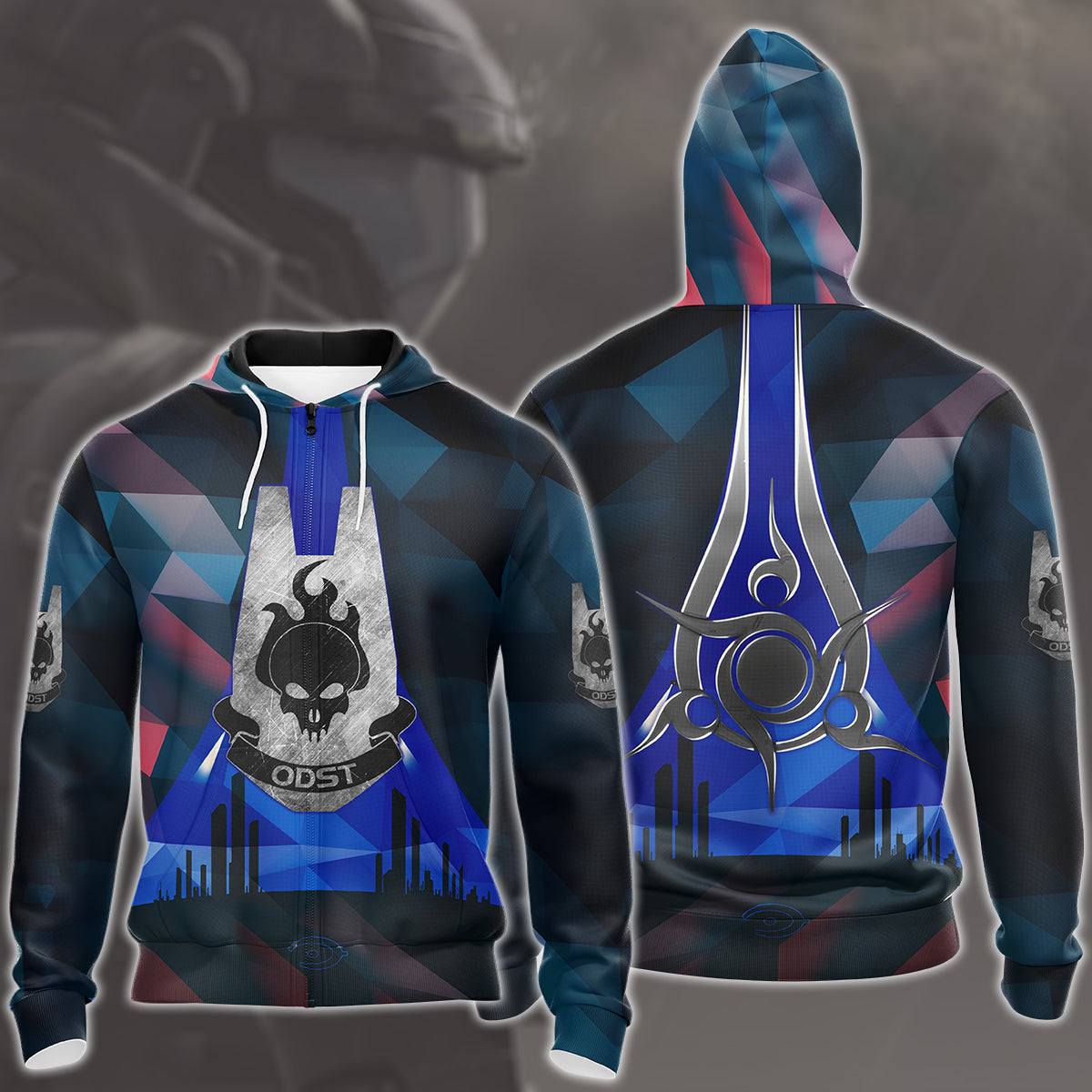 Halo ODST Video Game All Over Printed T-shirt Tank Top Zip Hoodie Pullover Hoodie Hawaiian Shirt Beach Shorts Joggers