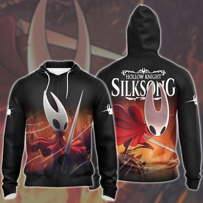 Hollow Knight: Silksong Video Game All Over Printed T-shirt Tank Top Zip Hoodie Pullover Hoodie Hawaiian Shirt Beach Shorts Joggers Zip Hoodie S