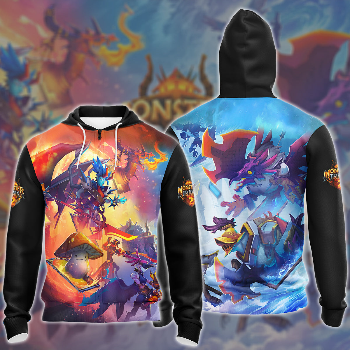 Monster Train 2 Video Game All Over Printed T-shirt Tank Top Zip Hoodie Pullover Hoodie Hawaiian Shirt Beach Shorts Joggers Zip Hoodie S