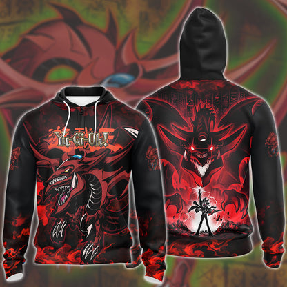 Yu-gi-oh! Slifer the Sky Dragon Video Game All Over Printed T-shirt Tank Top Zip Hoodie Pullover Hoodie Hawaiian Shirt Beach Shorts Joggers Zip Hoodie