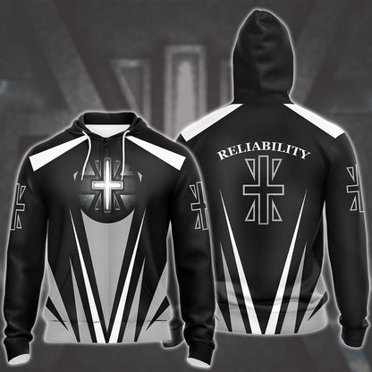 Digimon Crest Of Reliability Video Game All Over Printed T-shirt Tank Top Zip Hoodie Pullover Hoodie Hawaiian Shirt Beach Shorts Joggers Zip Hoodie S