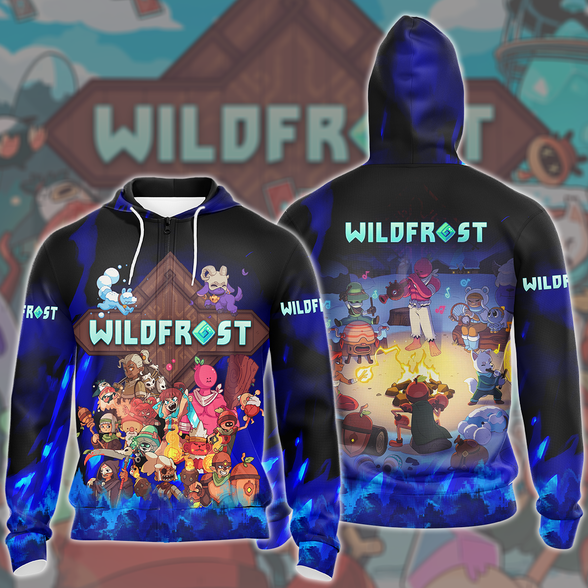 Wildfrost Video Game All Over Printed T-shirt Tank Top Zip Hoodie Pullover Hoodie Hawaiian Shirt Beach Shorts Joggers Zip Hoodie S 