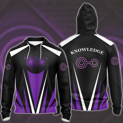 Digimon Crest Of Knowledge Video Game All Over Printed T-shirt Tank Top Zip Hoodie Pullover Hoodie Hawaiian Shirt Beach Shorts Joggers Zip Hoodie S