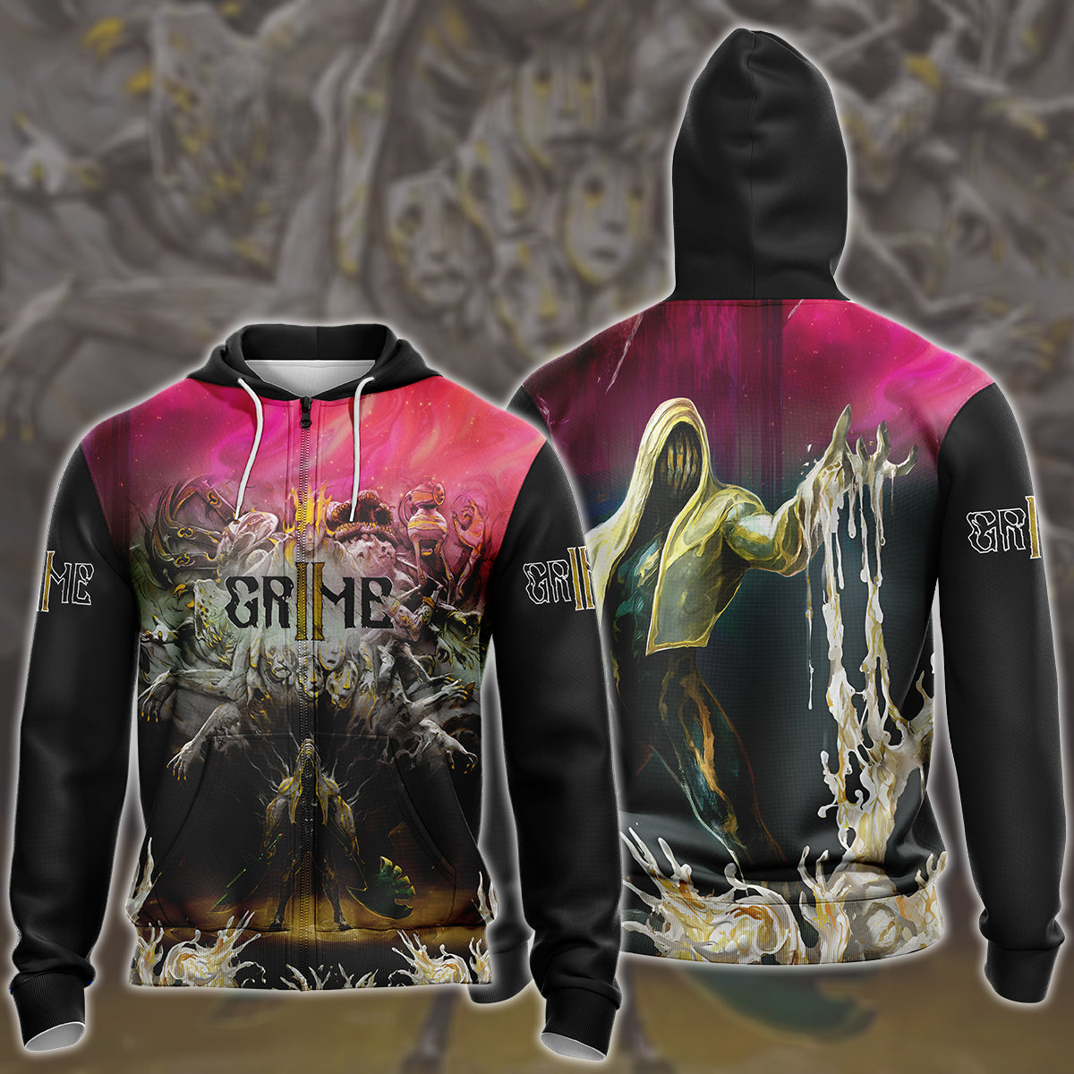 Grime II Video Game All Over Printed T-shirt Tank Top Zip Hoodie Pullover Hoodie Hawaiian Shirt Beach Shorts Joggers Zip Hoodie