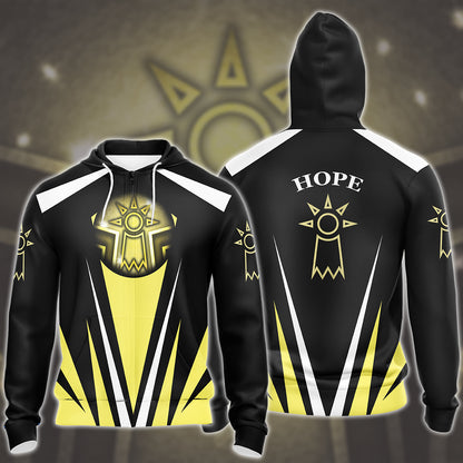 Digimon Crest Of Hope Video Game All Over Printed T-shirt Tank Top Zip Hoodie Pullover Hoodie Hawaiian Shirt Beach Shorts Joggers Zip Hoodie S