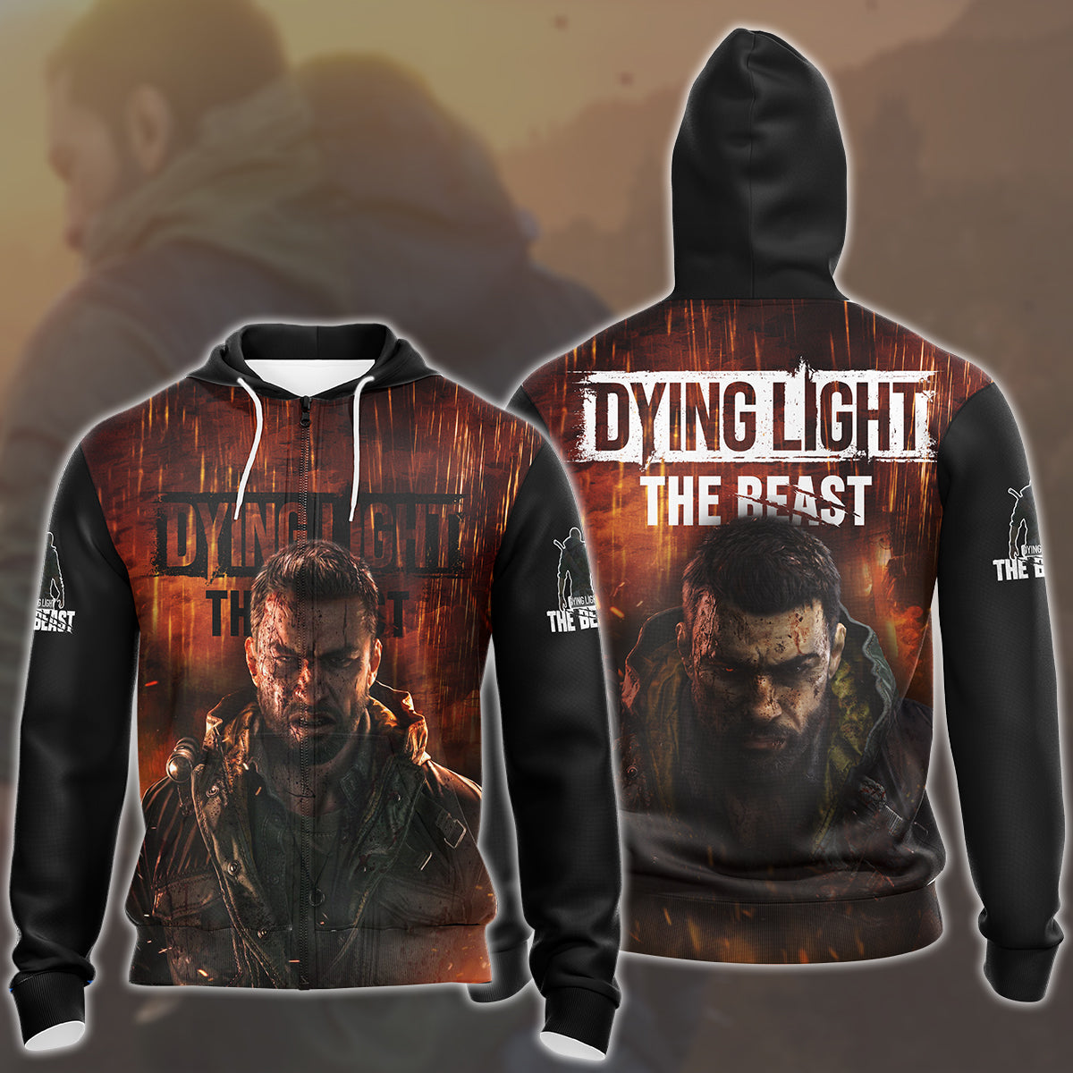 Dying Light: The Beast Video Game All Over Printed T-shirt Tank Top Zip Hoodie Pullover Hoodie Hawaiian Shirt Beach Shorts Joggers Zip Hoodie S