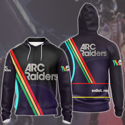 Arc Raiders Video Game All Over Printed T-shirt Tank Top Zip Hoodie Pullover Hoodie Hawaiian Shirt Beach Shorts Joggers Zip Hoodie