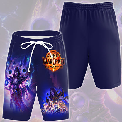 World of Warcraft: The War Within Video Game All Over Printed T-shirt Tank Top Zip Hoodie Pullover Hoodie Hawaiian Shirt Beach Shorts Joggers Beach Shorts S
