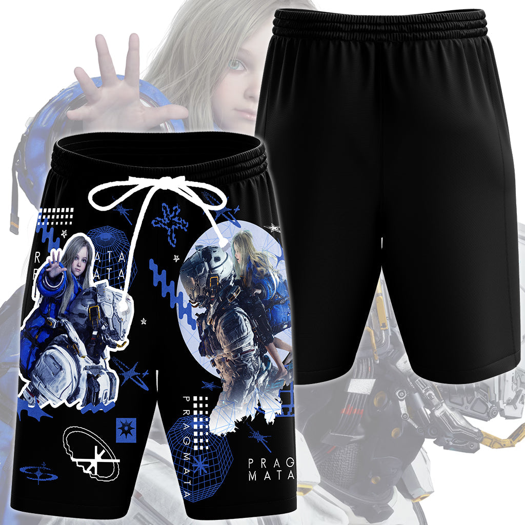 Pragmata Video Game All Over Printed T-shirt Tank Top Zip Hoodie Pullover Hoodie Hawaiian Shirt Beach Shorts Joggers Beach Shorts