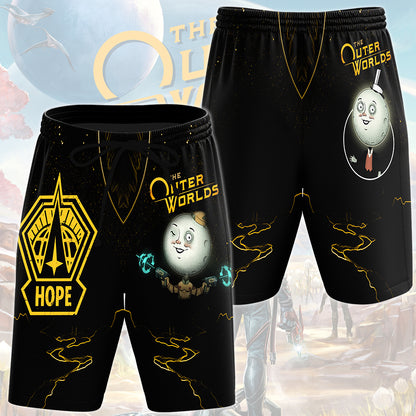 The Outer Worlds Video Game All Over Printed T-shirt Tank Top Zip Hoodie Pullover Hoodie Hawaiian Shirt Beach Shorts Joggers Beach Shorts S