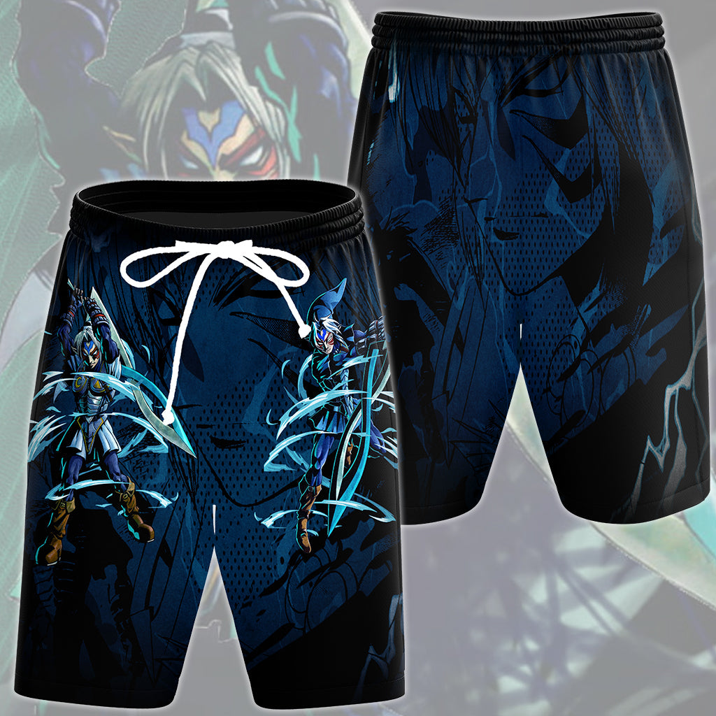 The Legend of Zelda Fierce Deity Link Video Game All Over Printed T-shirt Tank Top Zip Hoodie Pullover Hoodie Hawaiian Shirt Beach Shorts Joggers Beach Shorts