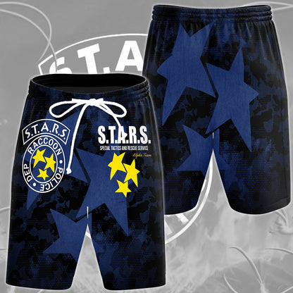 Resident Evil S.T.A.R.S. Alpha Team Video Game All Over Printed T-shirt Tank Top Zip Hoodie Pullover Hoodie Hawaiian Shirt Beach Shorts Joggers Beach Shorts