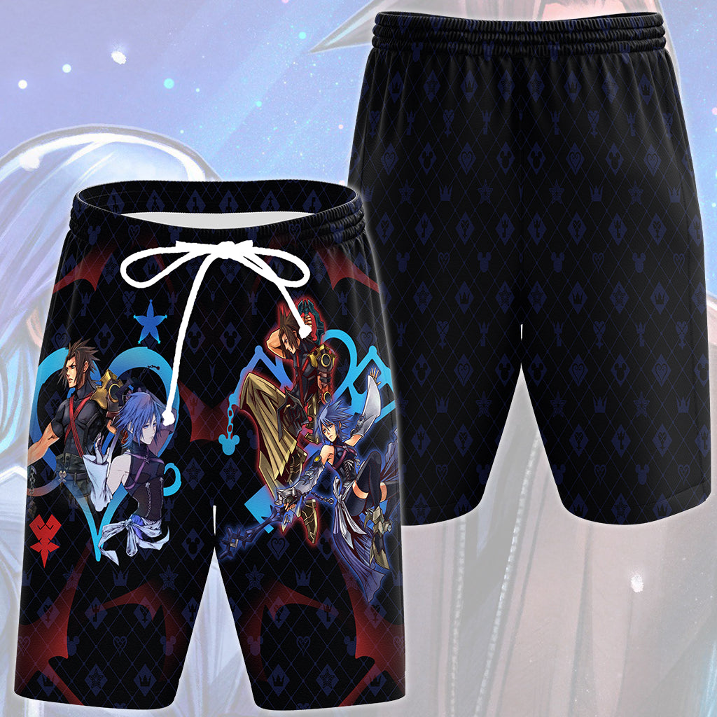 Kingdom Hearts Aqua and Terra Video Game All Over Printed T-shirt Tank Top Zip Hoodie Pullover Hoodie Hawaiian Shirt Beach Shorts Joggers Beach Shorts S