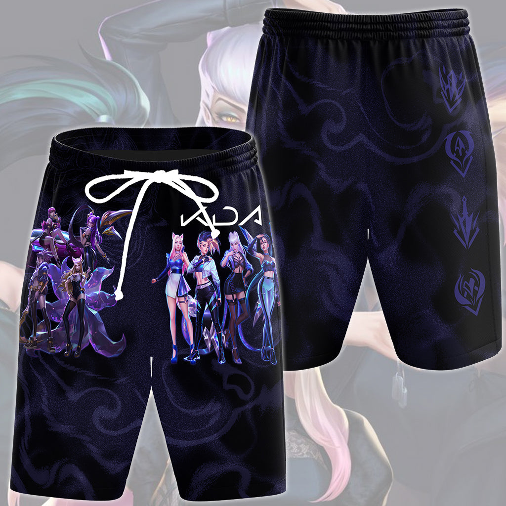 League of Legends K/DA Band Video Game All Over Printed T-shirt Tank Top Zip Hoodie Pullover Hoodie Hawaiian Shirt Beach Shorts Joggers Beach Shorts