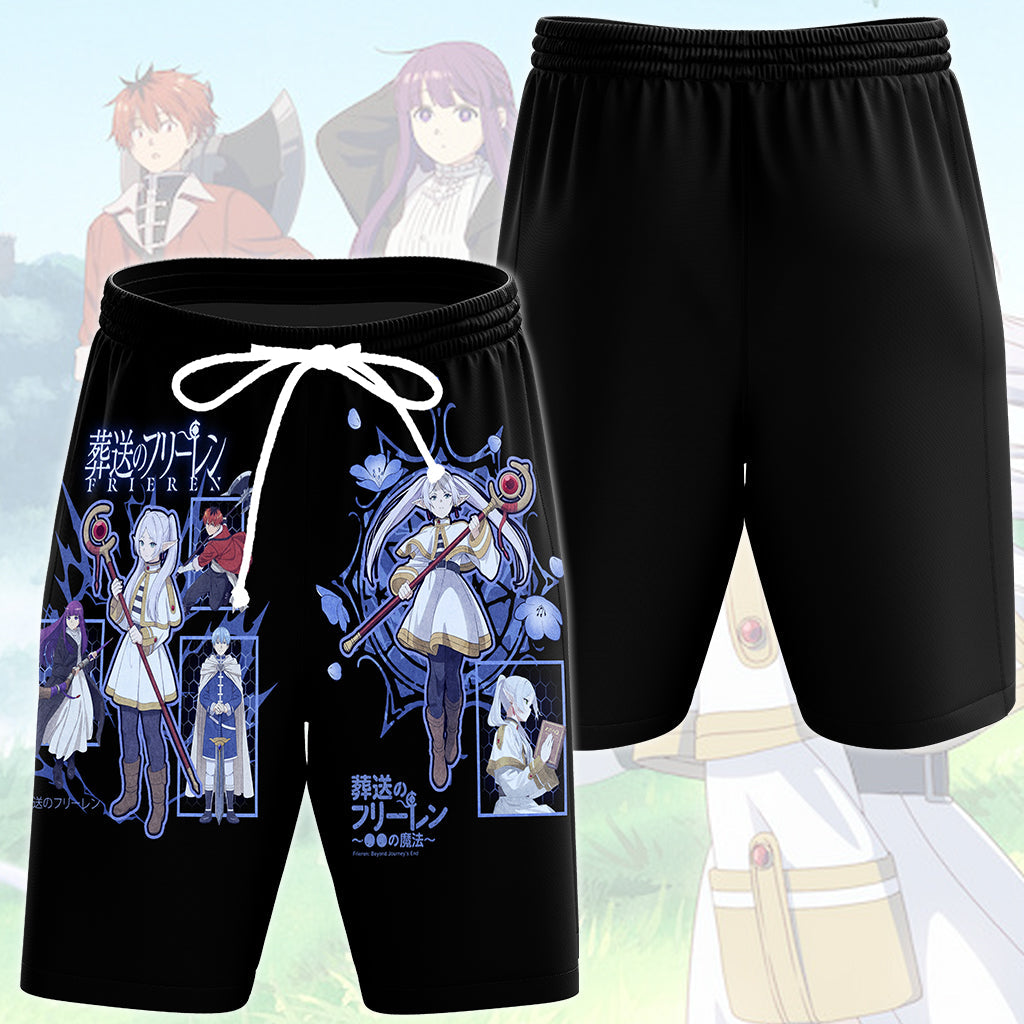 Frieren Anime Manga All Over Printed T-shirt Tank Top Zip Hoodie Pullover Hoodie Hawaiian Shirt Beach Shorts Joggers Beach Shorts