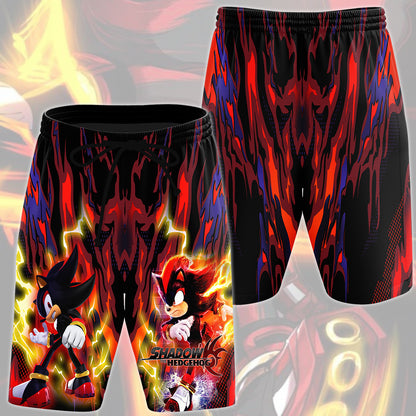 Shadow the Hedgehog (Sonic X) Video Game All Over Printed T-shirt Tank Top Zip Hoodie Pullover Hoodie Hawaiian Shirt Beach Shorts Joggers Beach Shorts S