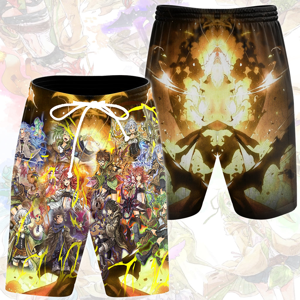 Yu-gi-oh! The Spirit Charmers Video Game All Over Printed T-shirt Tank Top Zip Hoodie Pullover Hoodie Hawaiian Shirt Beach Shorts Joggers Beach Shorts