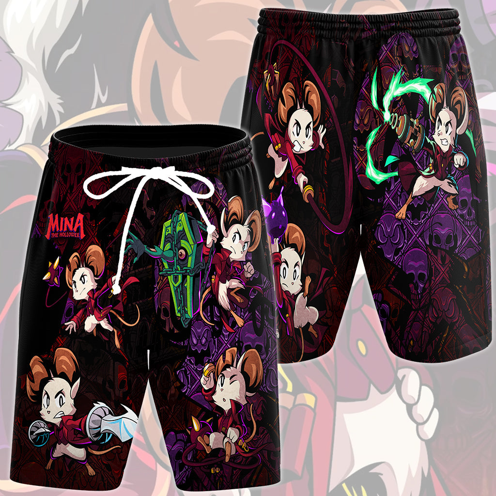 Mina the Hollower Video Game All Over Printed T-shirt Tank Top Zip Hoodie Pullover Hoodie Hawaiian Shirt Beach Shorts Joggers Beach Shorts