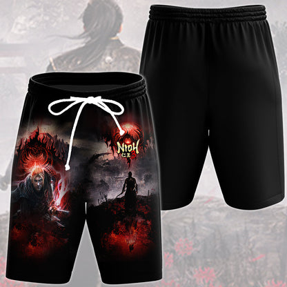 Nioh 3 Video Game All Over Printed T-shirt Tank Top Zip Hoodie Pullover Hoodie Hawaiian Shirt Beach Shorts Joggers Beach Shorts