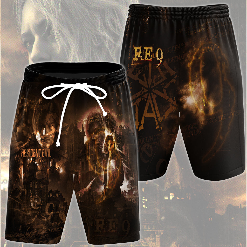 Resident Evil Requiem Video Game All Over Printed T-shirt Tank Top Zip Hoodie Pullover Hoodie Hawaiian Shirt Beach Shorts Joggers