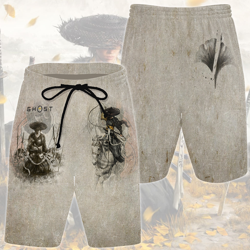 Ghost of Yotei Video Game All Over Printed T-shirt Tank Top Zip Hoodie Pullover Hoodie Hawaiian Shirt Beach Shorts Joggers Beach Shorts S