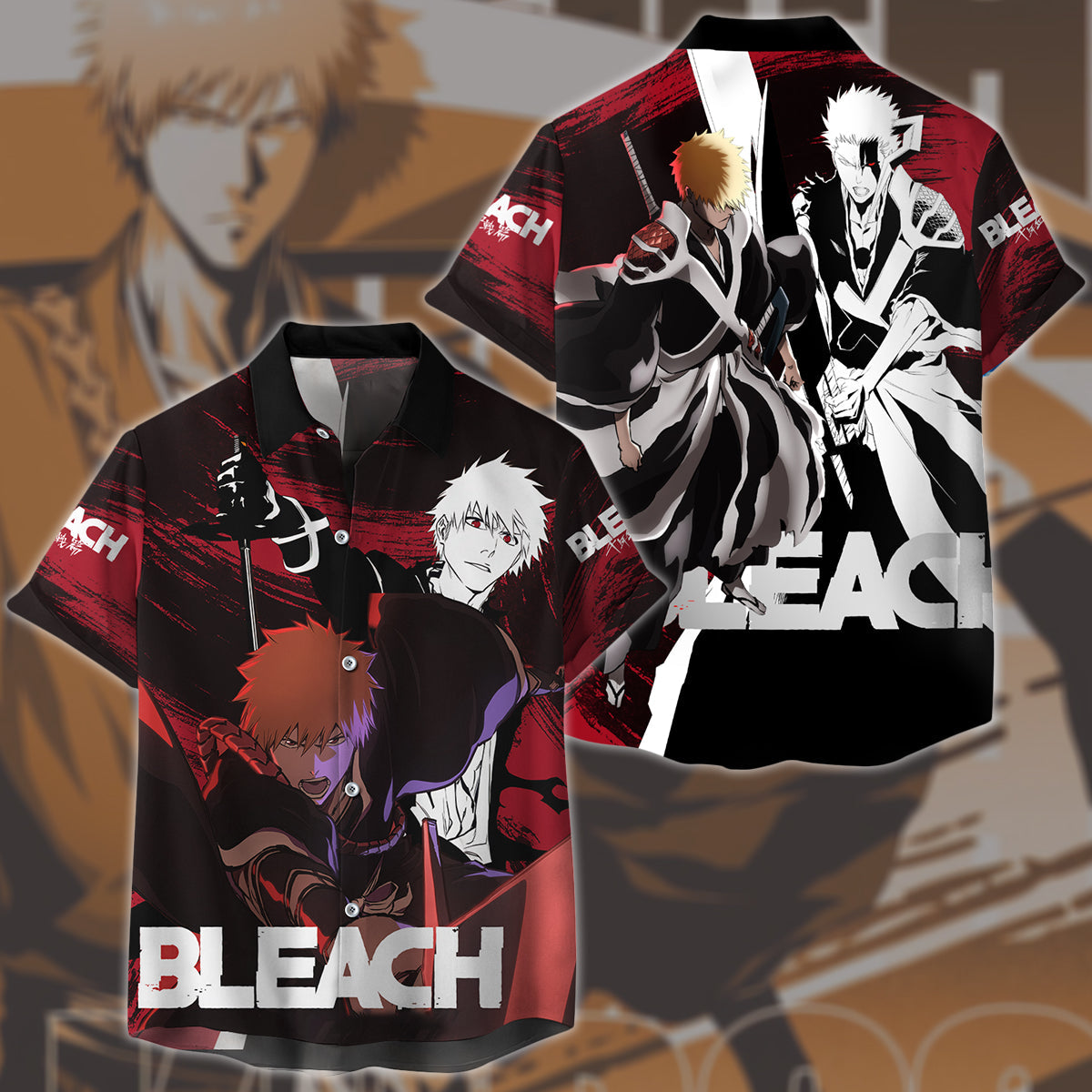 Bleach: Thousand-Year Blood War Manga Anime All Over Printed T-shirt Tank Top Zip Hoodie Pullover Hoodie Hawaiian Shirt Beach Shorts Joggers Hawaiian Shirt