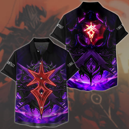 Final Fantasy Dark Knight Video Game All Over Printed T-shirt Tank Top Zip Hoodie Pullover Hoodie Hawaiian Shirt Beach Shorts Joggers Hawaiian Shirt S