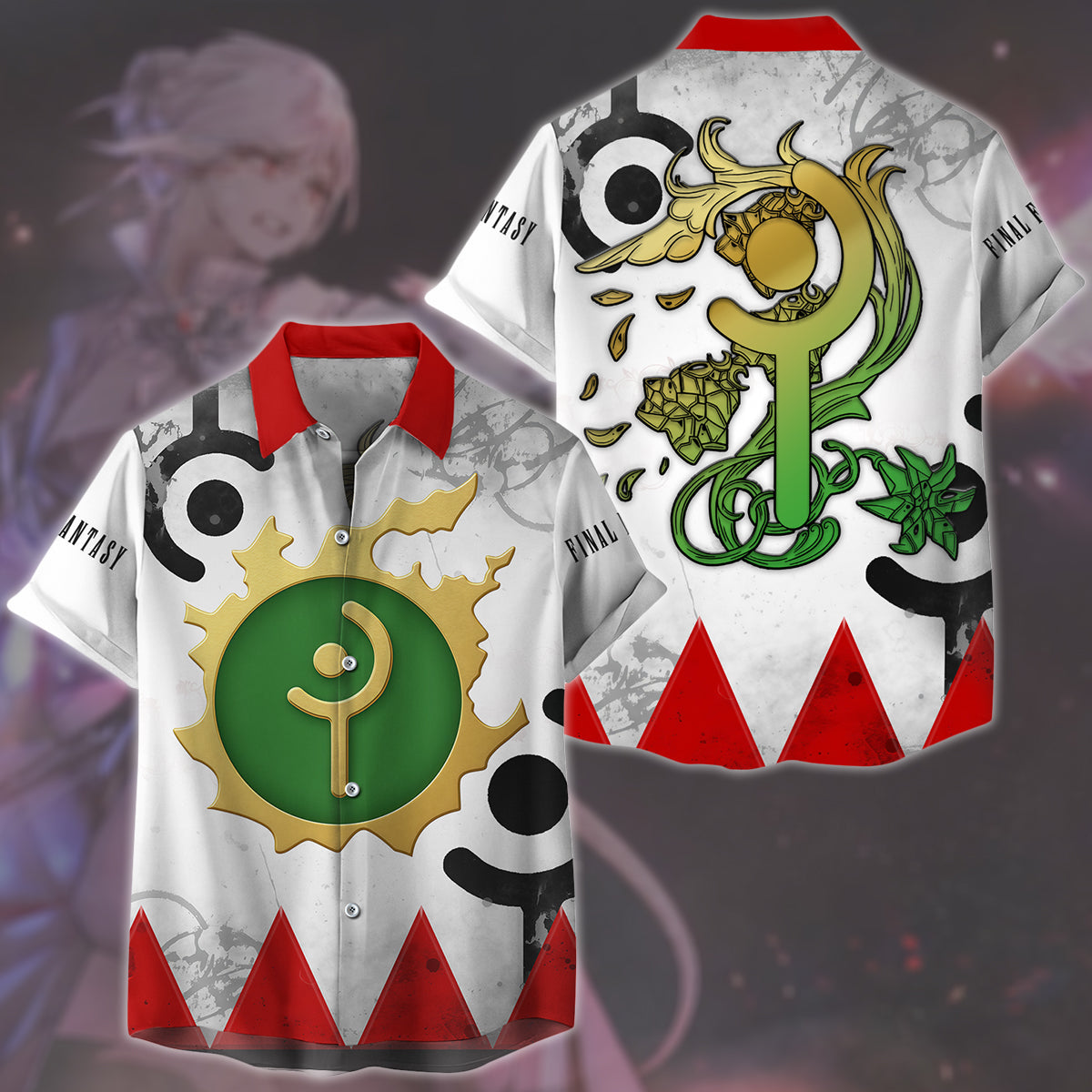 Final Fantasy White Mage Video Game All Over Printed T-shirt Tank Top Zip Hoodie Pullover Hoodie Hawaiian Shirt Beach Shorts Joggers Hawaiian Shirt S