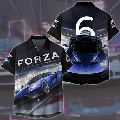 Forza Horizon 6 Video Game All Over Printed T-shirt Tank Top Zip Hoodie Pullover Hoodie Hawaiian Shirt Beach Shorts Joggers Hawaiian Shirt
