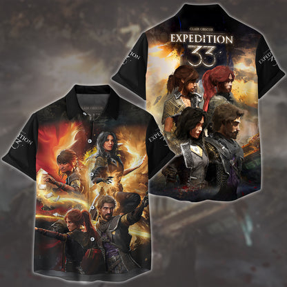 Clair Obscur: Expedition 33 Video Game All Over Printed T-shirt Tank Top Zip Hoodie Pullover Hoodie Hawaiian Shirt Beach Shorts Joggers Hawaiian Shirt S