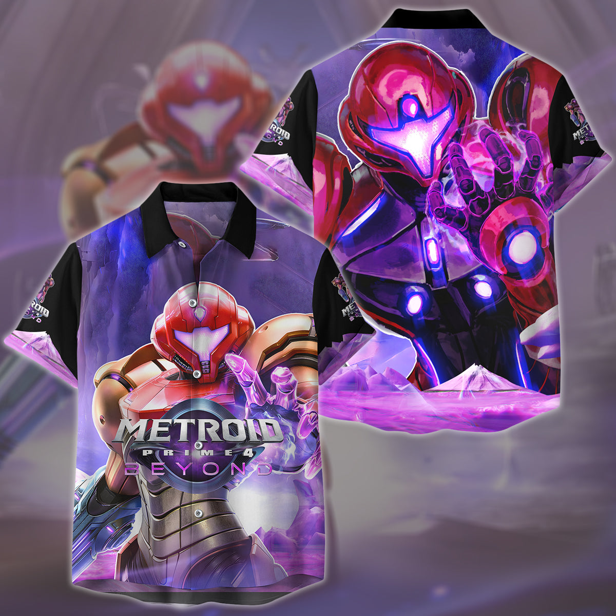 Metroid Prime 4: Beyond Video Game All Over Printed T-shirt Tank Top Zip Hoodie Pullover Hoodie Hawaiian Shirt Beach Shorts Joggers Hawaiian Shirt