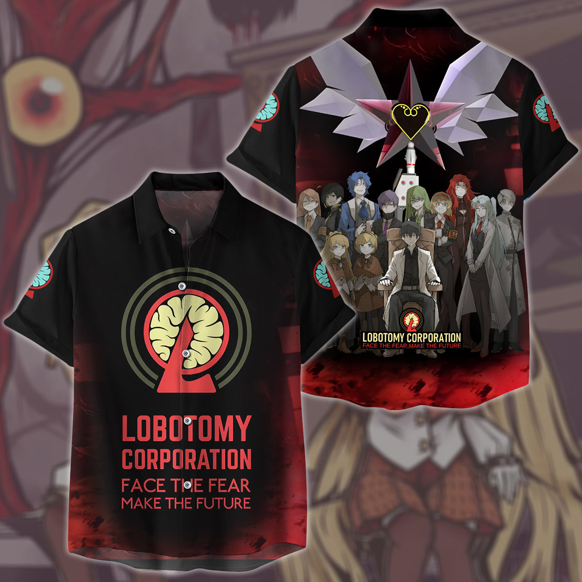 Lobotomy Corporation Video Game All Over Printed T-shirt Tank Top Zip Hoodie Pullover Hoodie Hawaiian Shirt Beach Shorts Joggers