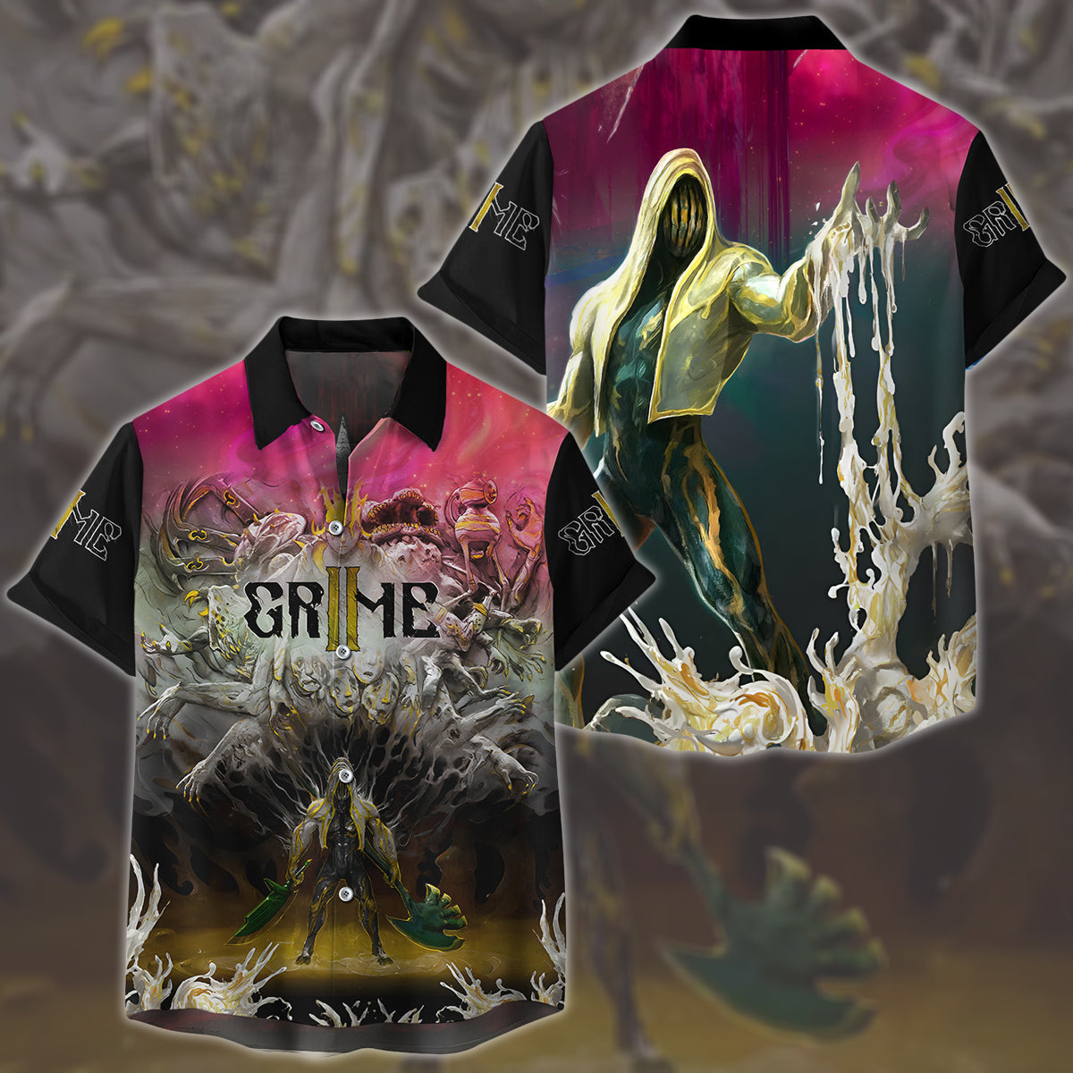 Grime II Video Game All Over Printed T-shirt Tank Top Zip Hoodie Pullover Hoodie Hawaiian Shirt Beach Shorts Joggers Hawaiian Shirt