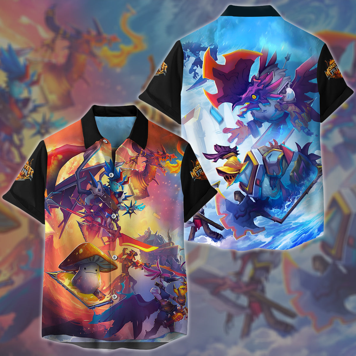 Monster Train 2 Video Game All Over Printed T-shirt Tank Top Zip Hoodie Pullover Hoodie Hawaiian Shirt Beach Shorts Joggers Hawaiian Shirt S