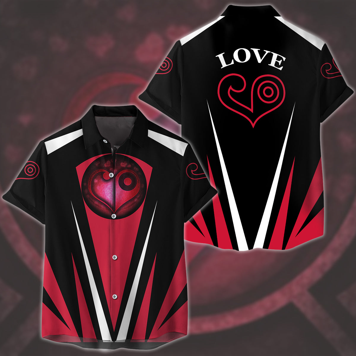 Digimon Crest Of Love Video Game All Over Printed T-shirt Tank Top Zip Hoodie Pullover Hoodie Hawaiian Shirt Beach Shorts Joggers Hawaiian Shirt S