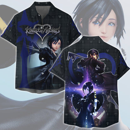 Kingdom Hearts Xion Video Game All Over Printed T-shirt Tank Top Zip Hoodie Pullover Hoodie Hawaiian Shirt Beach Shorts Joggers Hawaiian Shirt S