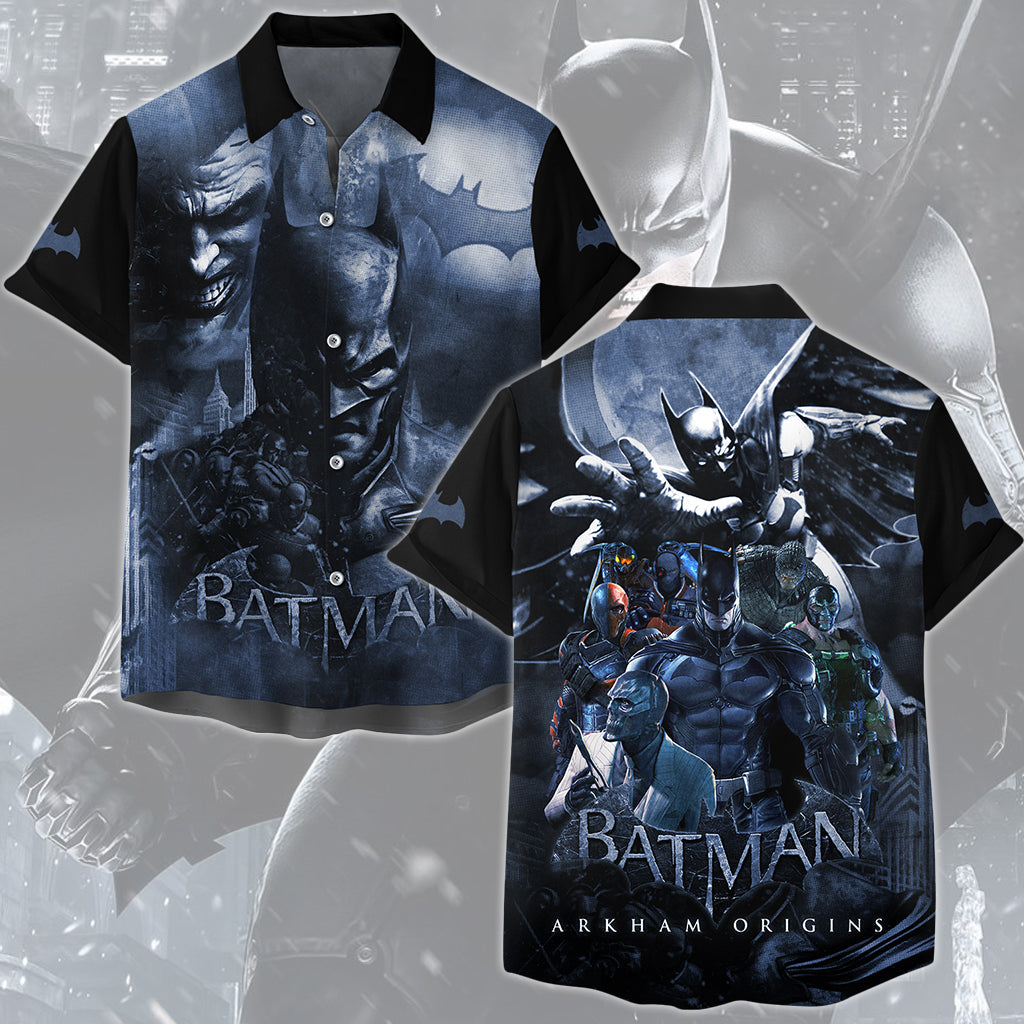 Batman: Arkham Origins Video Game All Over Printed T-shirt Tank Top Zip Hoodie Pullover Hoodie Hawaiian Shirt Beach Shorts Joggers Hawaiian Shirt