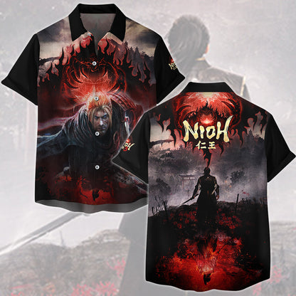 Nioh 3 Video Game All Over Printed T-shirt Tank Top Zip Hoodie Pullover Hoodie Hawaiian Shirt Beach Shorts Joggers Hawaiian Shirt