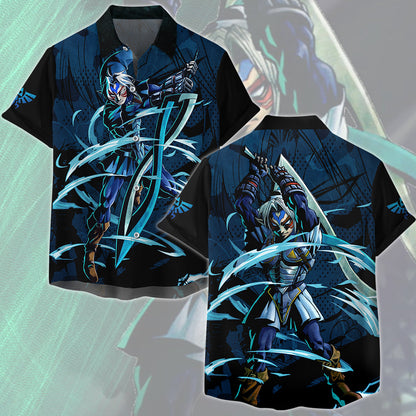 The Legend of Zelda Fierce Deity Link Video Game All Over Printed T-shirt Tank Top Zip Hoodie Pullover Hoodie Hawaiian Shirt Beach Shorts Joggers Hawaiian Shirt