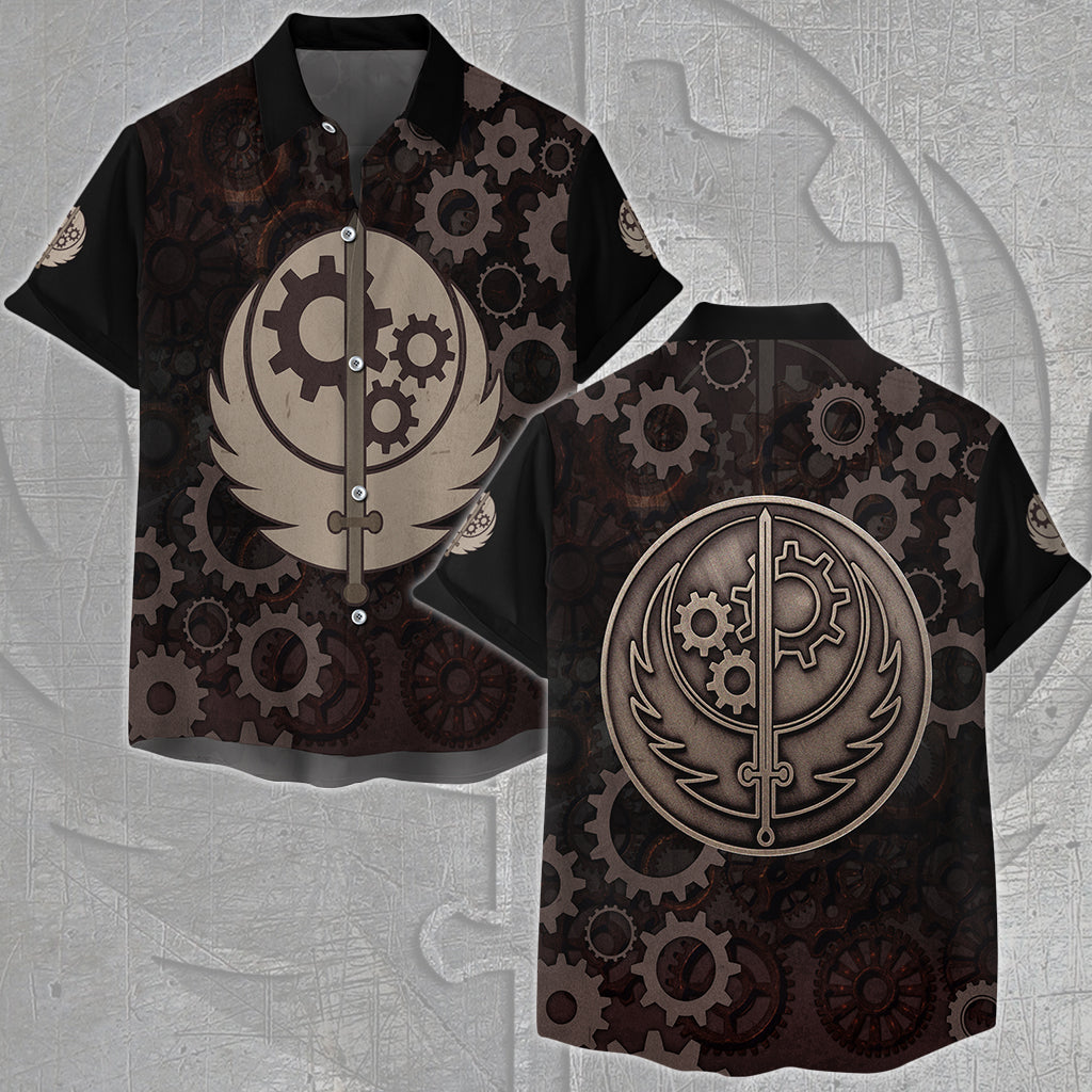 Fallout Brotherhood of Steel Video Game All Over Printed T-shirt Tank Top Zip Hoodie Pullover Hoodie Hawaiian Shirt Beach Shorts Joggers Hawaiian Shirt