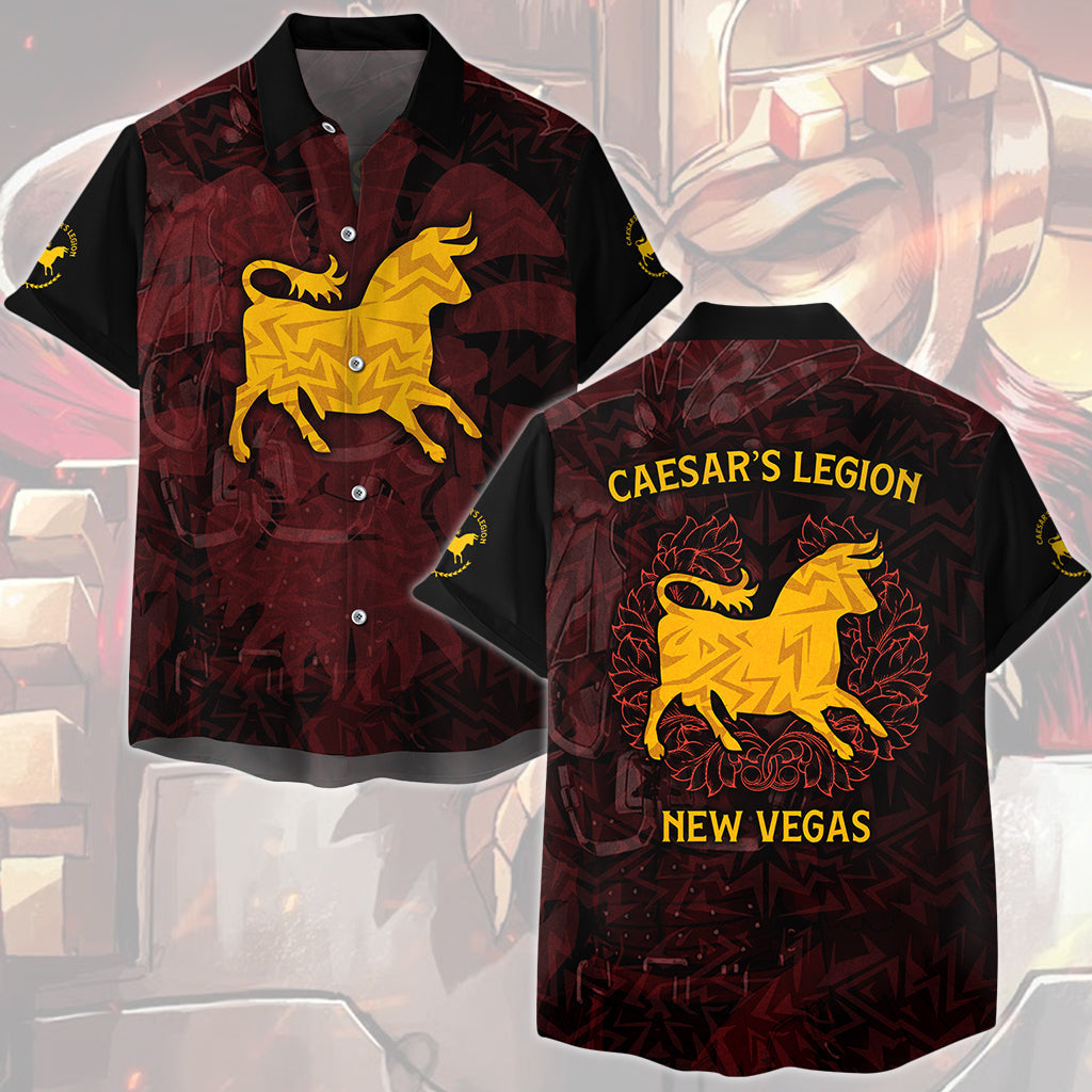 Fallout Caesar's Legion Video Game All Over Printed T-shirt Tank Top Zip Hoodie Pullover Hoodie Hawaiian Shirt Beach Shorts Joggers Hawaiian Shirt