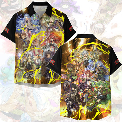 Yu-gi-oh! The Spirit Charmers Video Game All Over Printed T-shirt Tank Top Zip Hoodie Pullover Hoodie Hawaiian Shirt Beach Shorts Joggers Hawaiian Shirt
