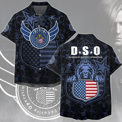 Resident Evil Division of Security Operations (D.S.O.) Video Game All Over Printed T-shirt Tank Top Zip Hoodie Pullover Hoodie Hawaiian Shirt Beach Shorts Joggers Hawaiian Shirt