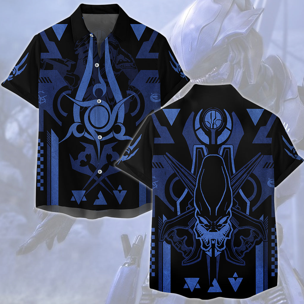 Halo Sangheili (Elite) Video Game All Over Printed T-shirt Tank Top Zip Hoodie Pullover Hoodie Hawaiian Shirt Beach Shorts Joggers Hawaiian Shirt