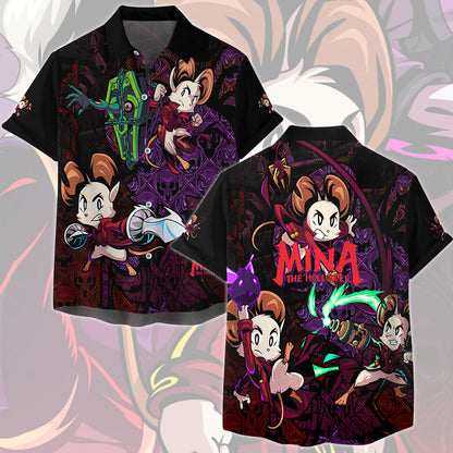 Mina the Hollower Video Game All Over Printed T-shirt Tank Top Zip Hoodie Pullover Hoodie Hawaiian Shirt Beach Shorts Joggers Hawaiian Shirt