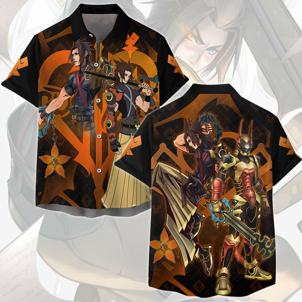 Kingdom Hearts Terra Video Game All Over Printed T-shirt Tank Top Zip Hoodie Pullover Hoodie Hawaiian Shirt Beach Shorts Joggers Hawaiian Shirt S