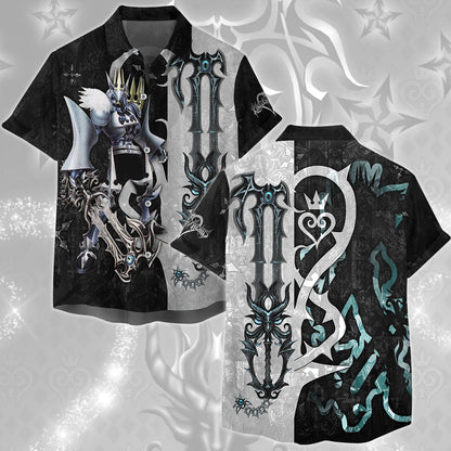 Kingdom Hearts The Gazing Eye (The Master's Eye) Keyblade Video Game All Over Printed T-shirt Tank Top Zip Hoodie Pullover Hoodie Hawaiian Shirt Beach Shorts Joggers