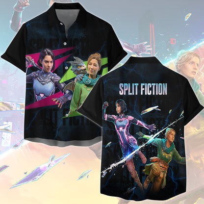 Split Fiction Video Game All Over Printed T-shirt Tank Top Zip Hoodie Pullover Hoodie Hawaiian Shirt Beach Shorts Joggers Hawaiian Shirt S