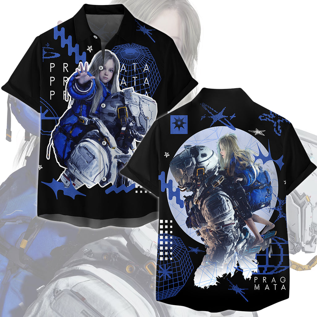 Pragmata Video Game All Over Printed T-shirt Tank Top Zip Hoodie Pullover Hoodie Hawaiian Shirt Beach Shorts Joggers Hawaiian Shirt