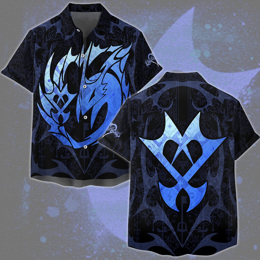 Kingdom Hearts Symbols The Unversed Emblem Video Game All Over Printed T-shirt Tank Top Zip Hoodie Pullover Hoodie Hawaiian Shirt Beach Shorts Joggers